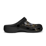 Classic Clogs Black Tiger Glowing Gold