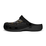 Classic Clogs Black Tiger Glowing Gold