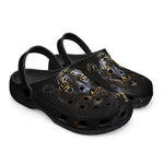 Classic Clogs Black Tiger Glowing Gold