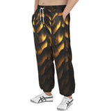 Men's Sweatpants Tiger Gold Dripping Paint