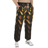 Men's Sweatpants Tiger Gold Dripping Paint