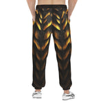 Men's Sweatpants Tiger Gold Dripping Paint