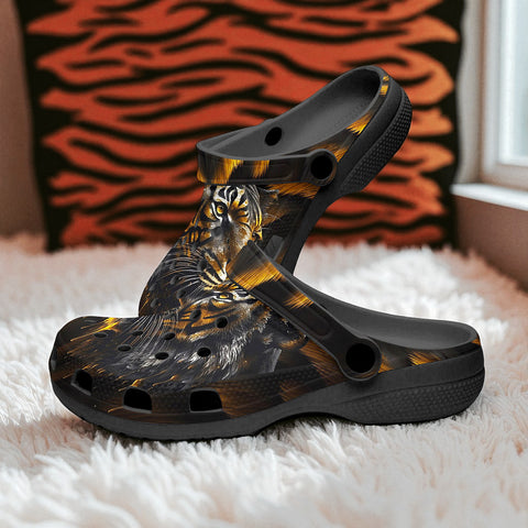 Classic Clogs Tiger Gold Dripping Paint