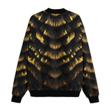 Bomber Jacket Golden and Black Tiger Head