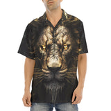 Hawaiian Shirt Lion with Lightning