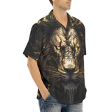 Hawaiian Shirt Lion with Lightning