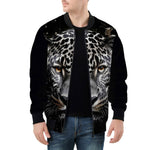 Bomber Jacket Snow Leopard Head