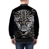 Bomber Jacket Snow Leopard Head