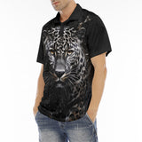 Men's Polo Shirt Snow Leopard Head