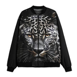 Bomber Jacket Snow Leopard Head