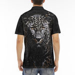 Men's Polo Shirt Snow Leopard Head