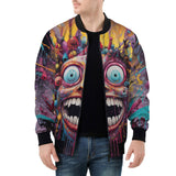 Bomber Jacket Psychedelic Bizarre Face