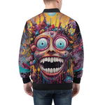 Bomber Jacket Psychedelic Bizarre Face