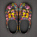 Classic Clogs Psychedelic Weird Skulls and Monsters
