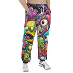 Men's Sweatpants Colorful Monsters Graffiti Art