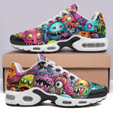 Air Cushion Sneakers Colorful Monsters Graffiti Art