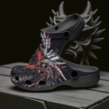 Classic Clogs Dragon Head with Fire