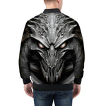 Bomber Jacket Metal Alien Skull