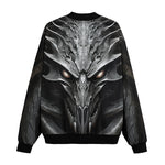 Bomber Jacket Metal Alien Skull