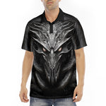 Men's Polo Shirt Metal Alien Skull