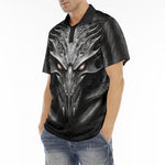 Men's Polo Shirt Metal Alien Skull