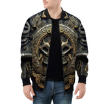 Bomber Jacket Mayan Art Collage