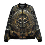 Bomber Jacket Mayan Art Collage