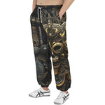 Men's Sweatpants Gold and Brass Aztecs Symbolism