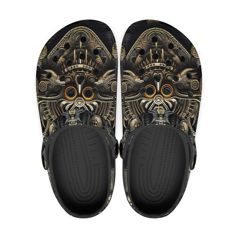 Classic Clogs Golden Mayan Skull Ornament