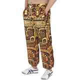 Men's Sweatpants Golden Aztec Carving