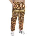 Men's Sweatpants Golden Aztec Carving