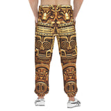 Men's Sweatpants Golden Aztec Carving