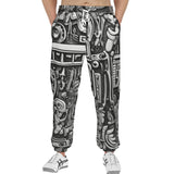 Men's Sweatpants Ancient Aztec Adorning Wall