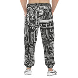 Men's Sweatpants Ancient Aztec Adorning Wall