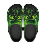 Classic Clogs Green Skull with Gas Mask