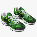 Air Cushion Sneakers Green Skull with Gas Mask