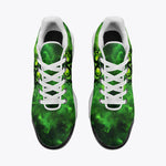 Air Cushion Sneakers Green Skull with Gas Mask