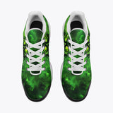 Air Cushion Sneakers Green Skull with Gas Mask