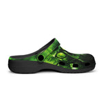 Classic Clogs Green Skull with Gas Mask