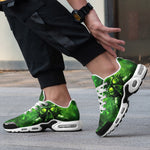 Air Cushion Sneakers Green Skull with Gas Mask