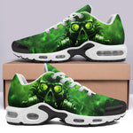 Air Cushion Sneakers Green Skull with Gas Mask