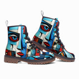 Leather Boots Abstract Painting Cubism Colorful Face