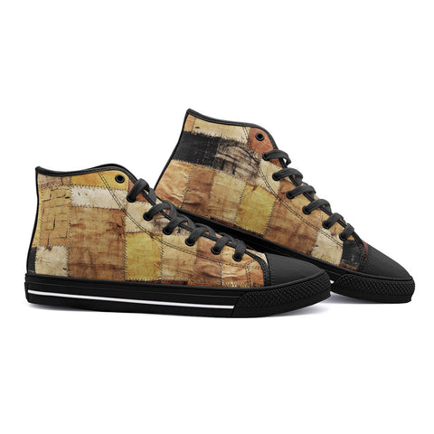 High-Top Canvas Shoes Old Cloth Patchwork