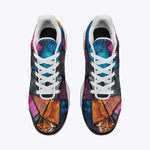 Air Cushion Sneakers Colorful Leather Patchwork