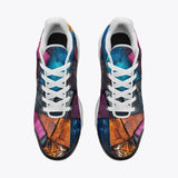 Air Cushion Sneakers Colorful Leather Patchwork