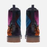 Leather Boots Colorful Leather Patchwork