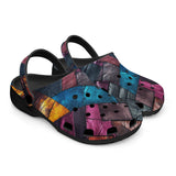 Classic Clogs Colorful Leather Patchwork