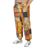 Men's Sweatpants Abstract Cloth Patchwork