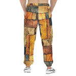 Men's Sweatpants Abstract Cloth Patchwork