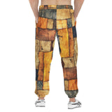 Men's Sweatpants Abstract Cloth Patchwork